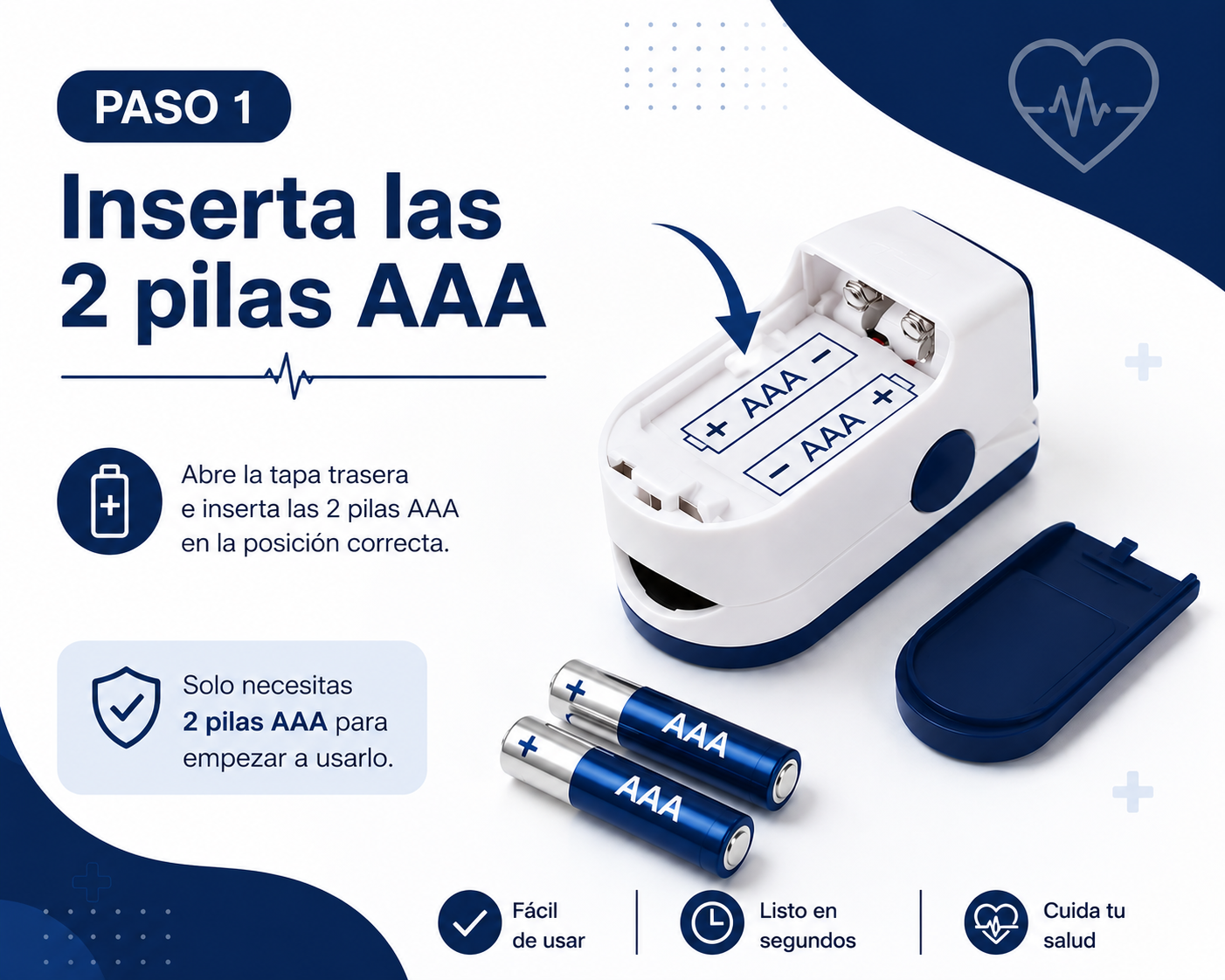 Oxímetro Digital de Dedo con Pantalla LED – Medición Precisa de Oxígeno en Sangre y Pulso