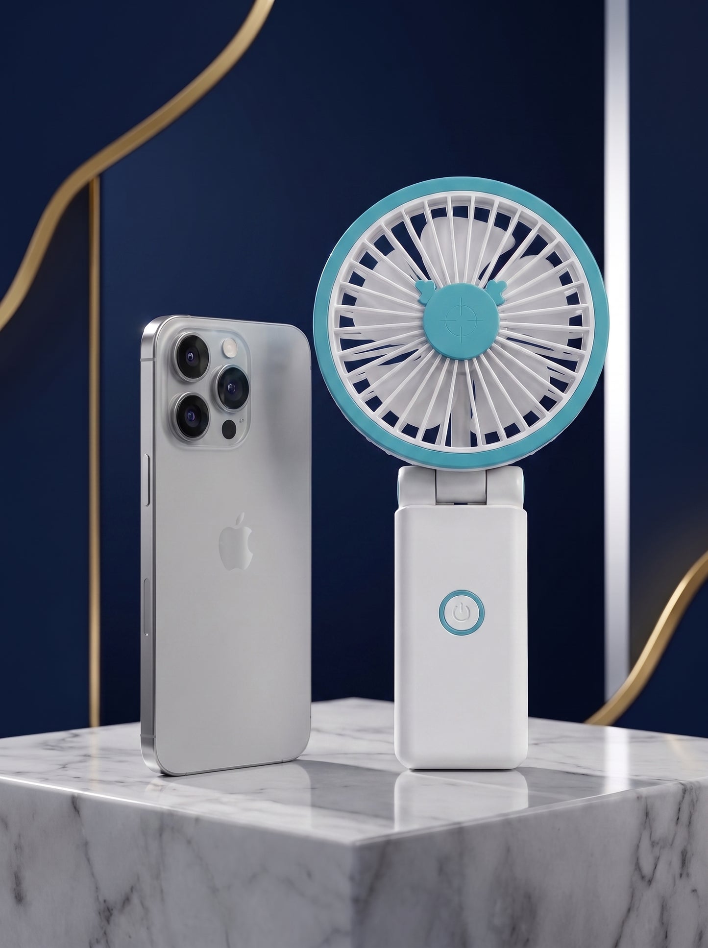 Ventilador Portátil 2 en 1 - Mano y Mesa