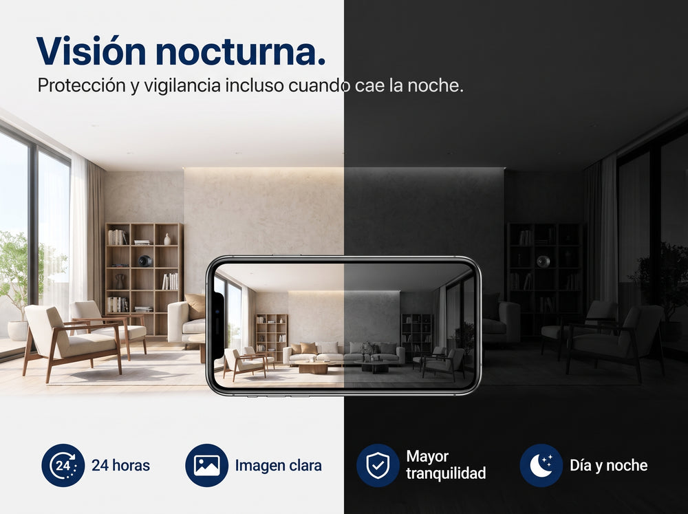 Mini Cámara de Vigilancia WiFi 1080HD - Pack 2 Unidades con Visión Nocturna