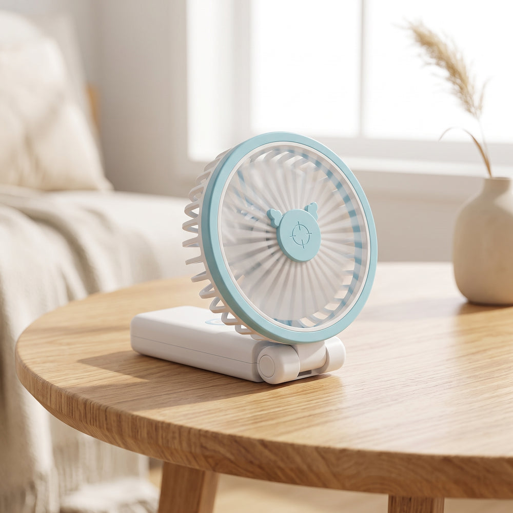 Ventilador Portátil 2 en 1 - Mano y Mesa