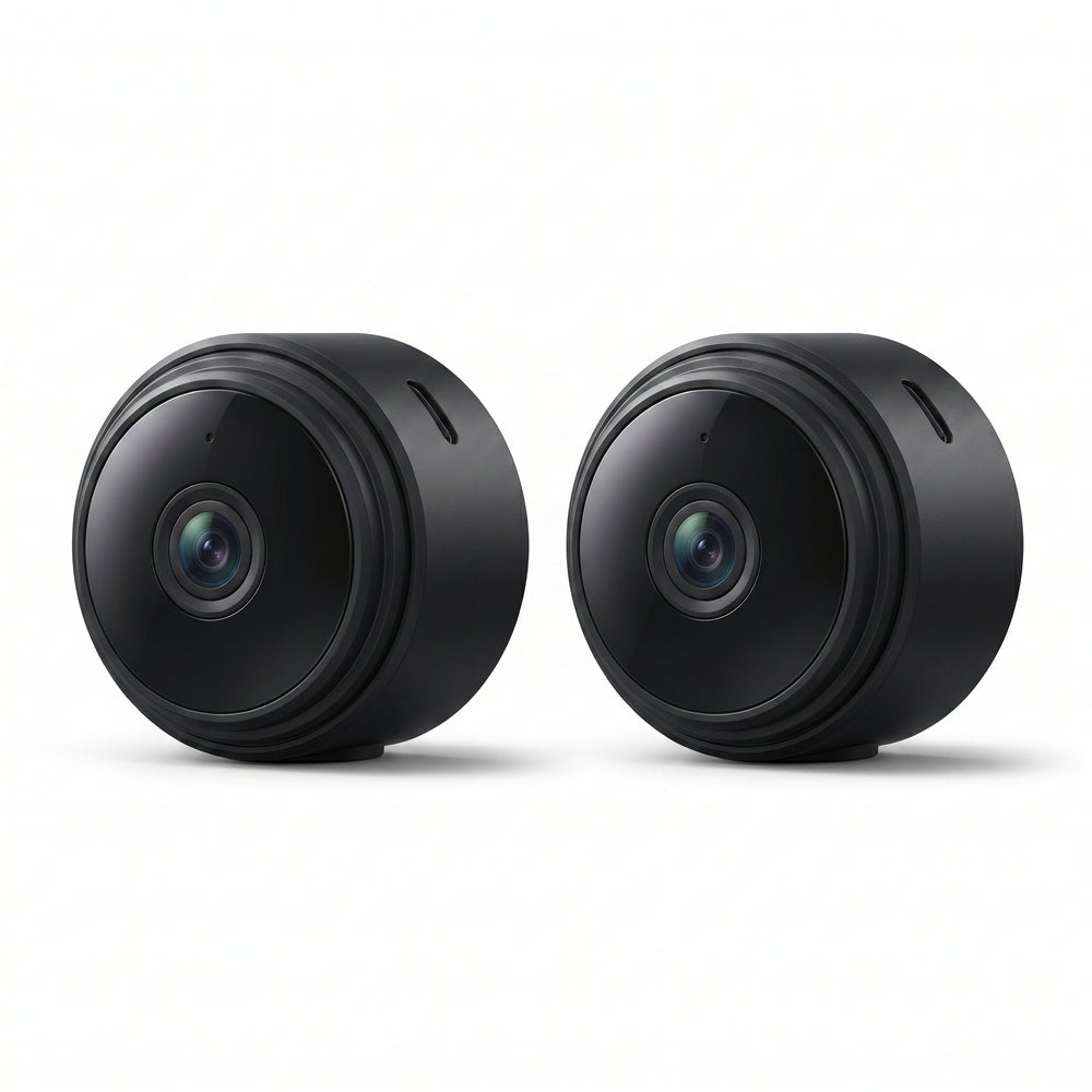 Mini Cámara de Vigilancia WiFi 1080HD - Pack 2 Unidades con Visión Nocturna