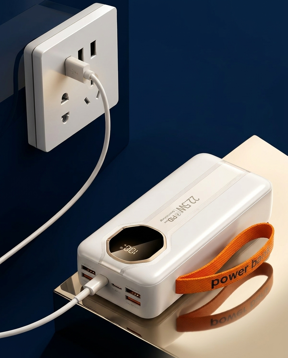 Power Bank 10000mAh con Cables Integrados