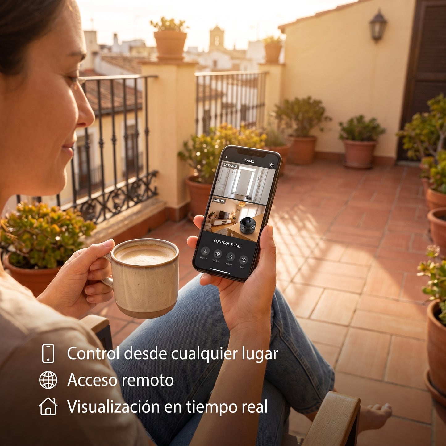 Mini Cámara de Vigilancia WiFi 1080HD - Pack 2 Unidades con Visión Nocturna