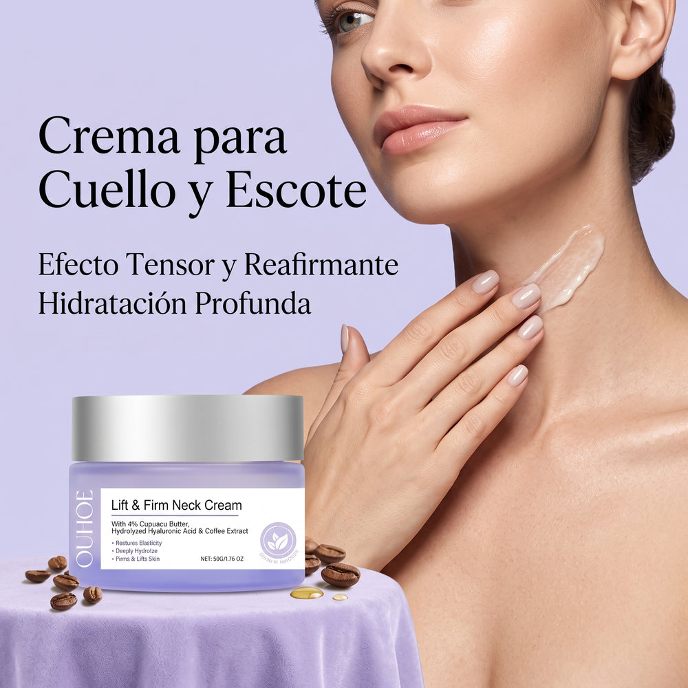 Crema Antiedad para Cuello y Escote - Reafirmante y Antiarrugas