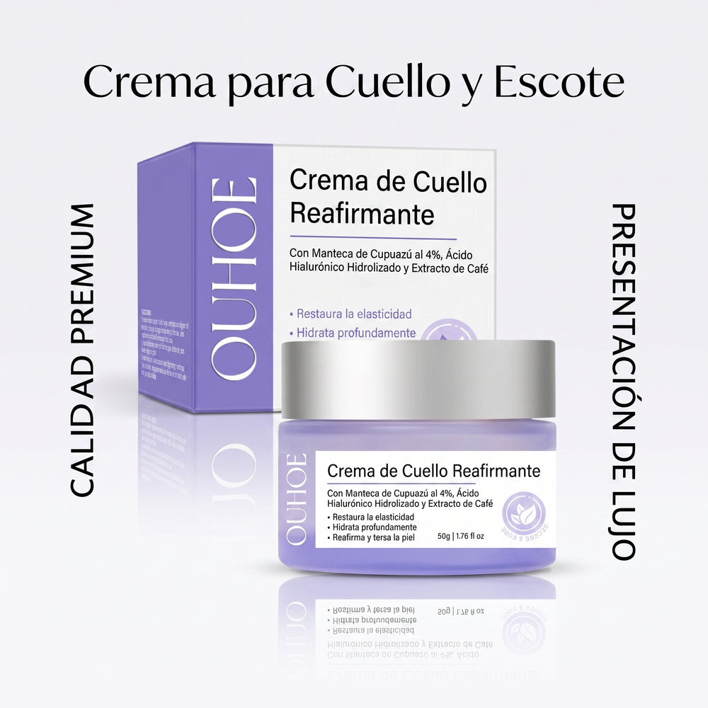 Crema Antiedad para Cuello y Escote - Reafirmante y Antiarrugas